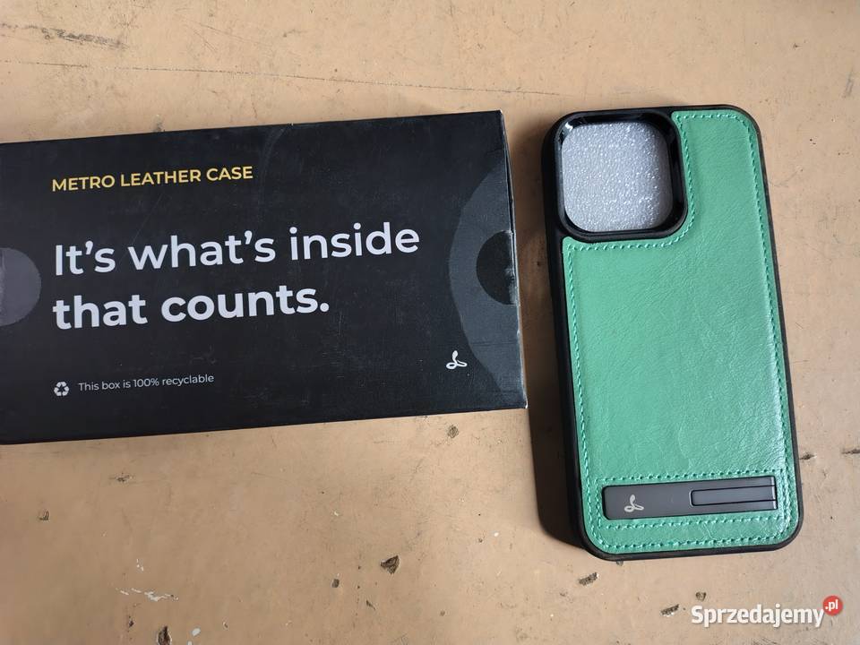 Skórzane etui na telefon Metro iPhone 13 Części i akcesoria Zawiercie