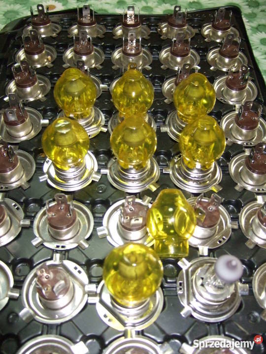 Komplet żółtych selektywnych baniek z żarówkami dolnośląskie Miłków