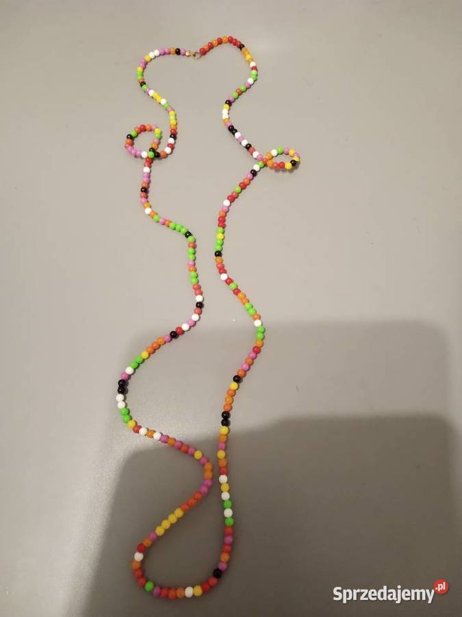 Naszyjnik z kolorowych koralików Tychy