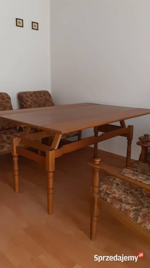 4 fotele rozkładana ława z kompletu mebli Sosnowiec sprzedam