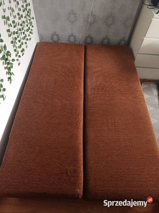 Kanapa sofa rozkładana brązowa Zabrze
