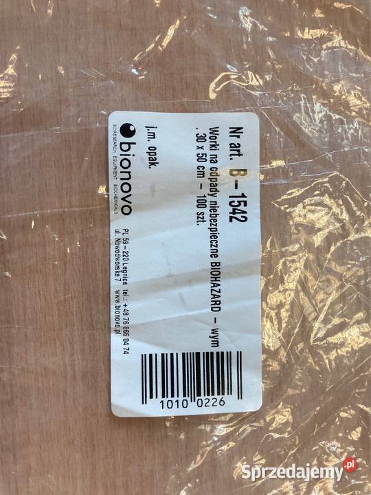 Worki jednorazowe na odpady biologiczne do wielkopolskie Poznań