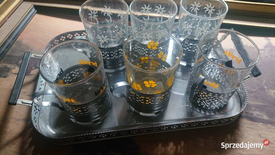 koszyczki i szklanki PRL Wałbrzych
