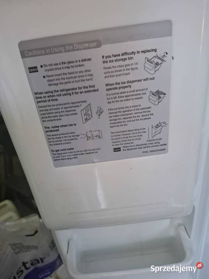 Lodówka Zamrazarka LG dwuskrzydłowa kostkarka małopolskie Chorągwica