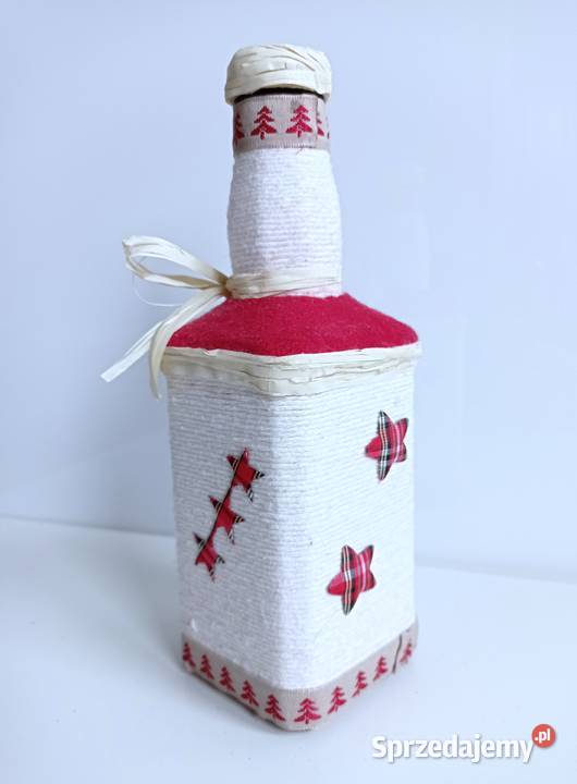 Butelka ręcznie zdobiona Boże Narodzenie Kante Boże Narodzenie Katowice