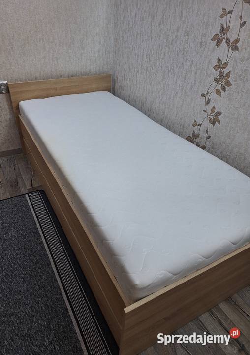 Łóżko z materacem 90X200 dąb sonoma
