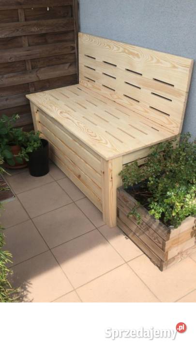 Skrzynia ze składanym oparciem ławka z