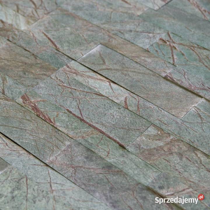 Panel ścienny Quick Stone 3D Rain Forest Green Wykończenie Rumia