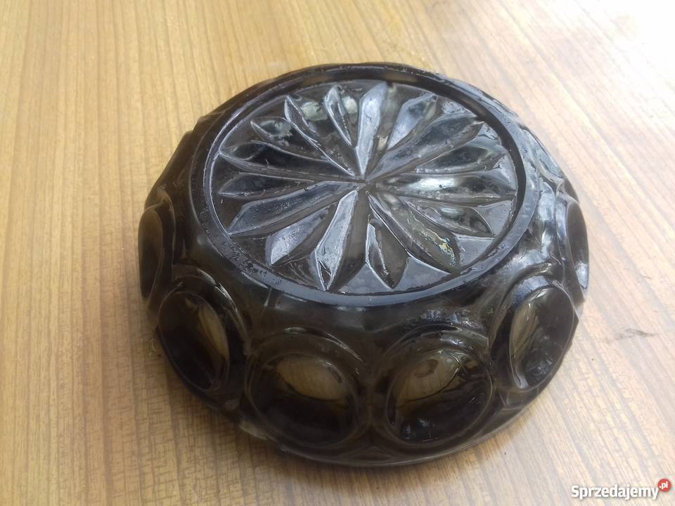 Stara brązowa popielniczka PRL śląskie Dąbrowa Górnicza