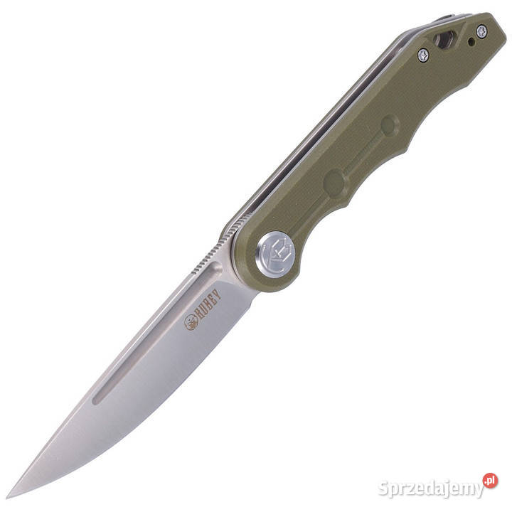 Nóż składany Kubey Mizo Green G10 Satin 14C28N Akcesoria, narzędzia i noże Warszawa