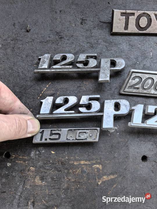 Zestaw znaczków 125p 126p metalowe Karoseria