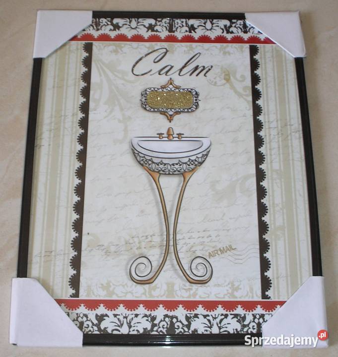 Obraz obrazek reprodukcja szkłem CALM 20 x 25 Kraków