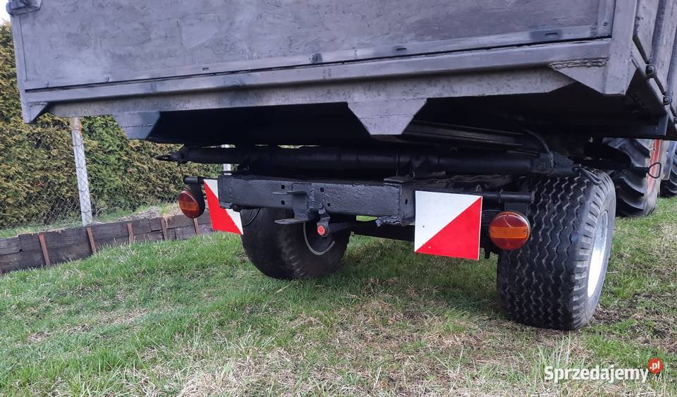Przyczepa wywrotka na 3 strony jednoosiowa Sejny sprzedam