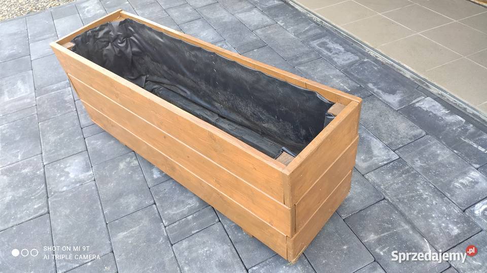 Donica ogrodowa drewniana dąb winchester Czemierniki