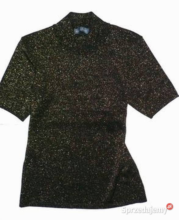 MARCO PECCIzłoty półgolf z krrękawkiem S Swetry i golfy Łódź