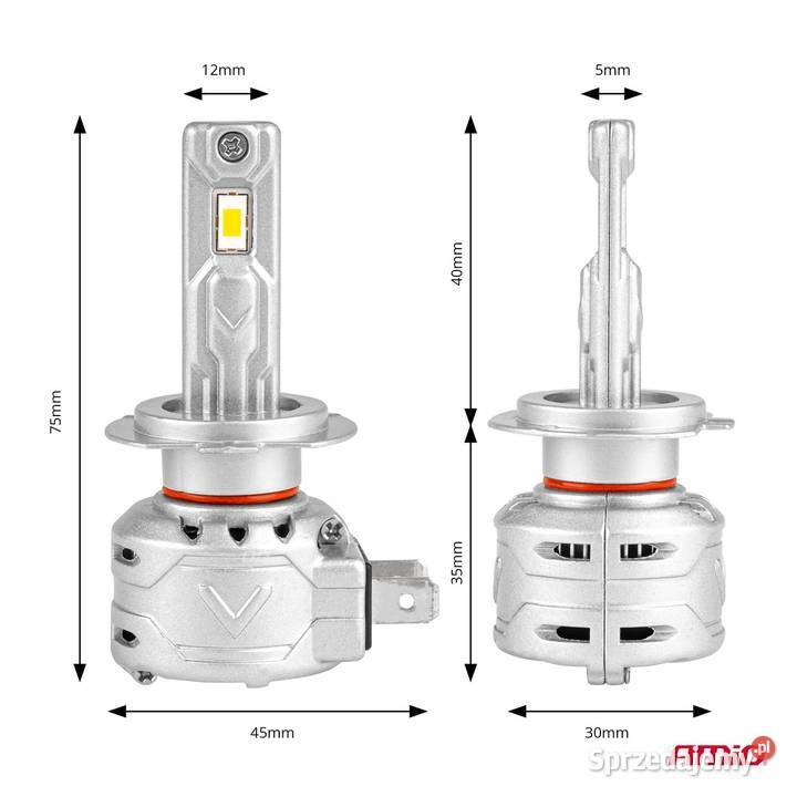 ŻARÓWKI LED H7 X2 CANBUS MINI 72W AMIO CANBUS wielkopolskie Gniezno
