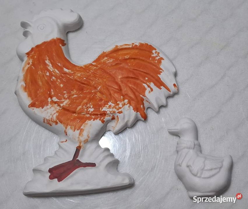 Kogut i kaczka z masy porcelanowej 17 7 Dziecka Dla Dziecka