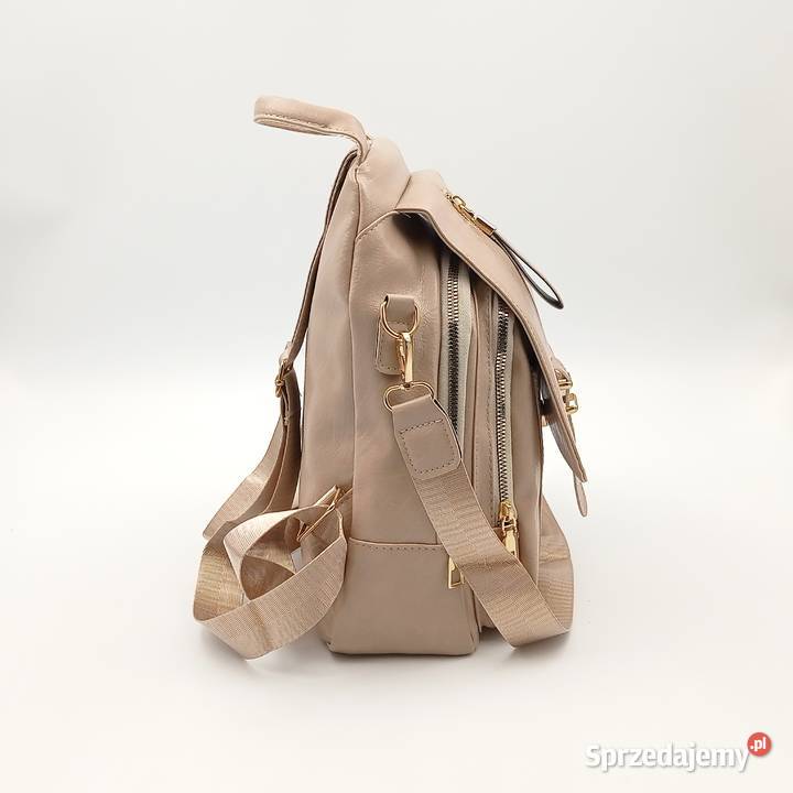 Plecak damski skórzany z klapą Mochila Bolsos Pozostałe Zawiercie