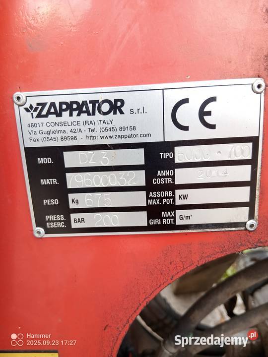 Zappator kosiarka mazowieckie sprzedam