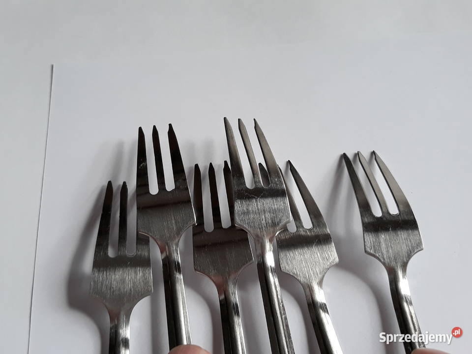 Widelczyki z ceramicznymi trzonkami ceramiczne śląskie Dąbrowa Górnicza