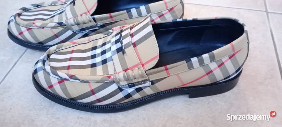 Luksusowe buty męskie marki Burberry Wagowo