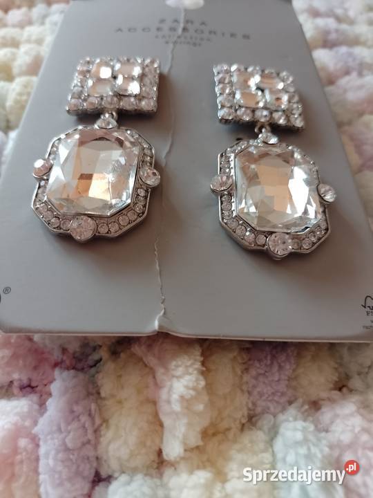 ZARA Bogato zdobione kolczyki wieczorowe z Kraków