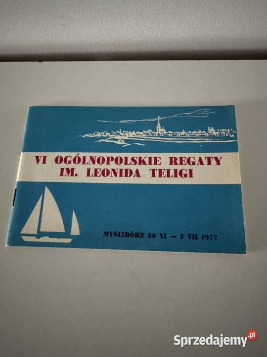 Broszura retro z regat im Leonida Teligi w Poznań