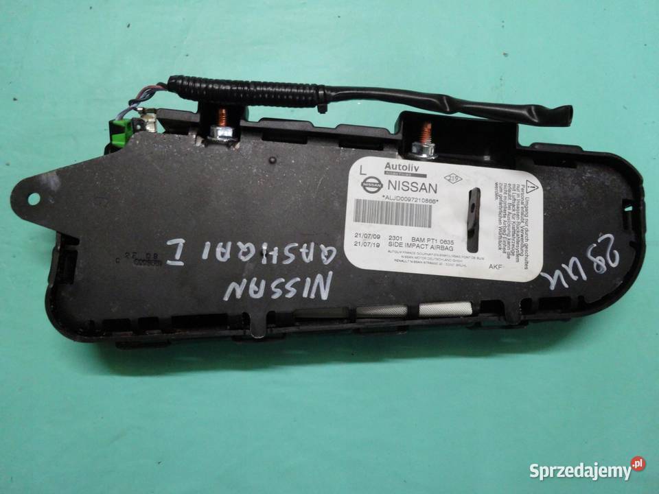QASHQAI I J10 09r AIRBAG poduszka fotela lewa