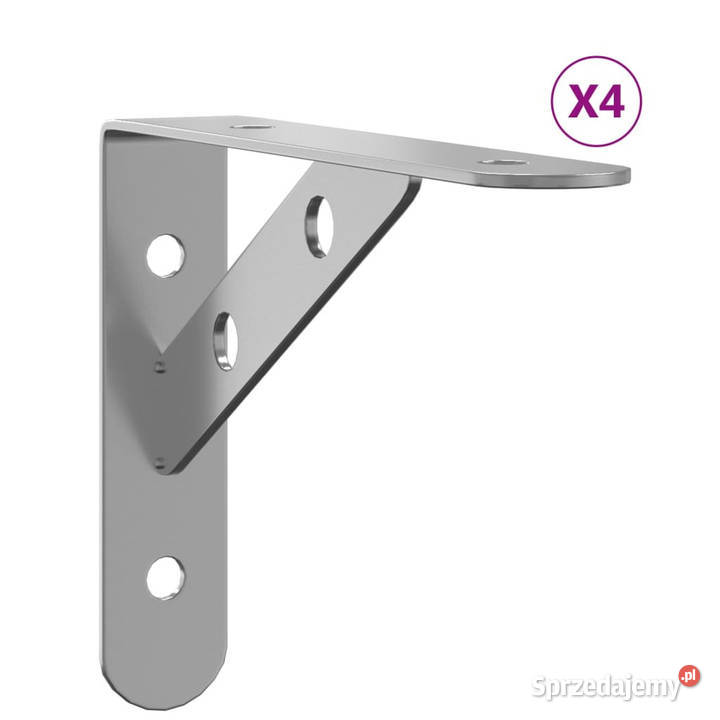 Wsporniki do półek 4 15x25x115 srebrna stal Warszawa