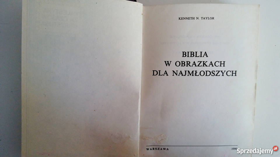 Biblia w obrazkach najmłodszych Książki dla dzieci śląskie
