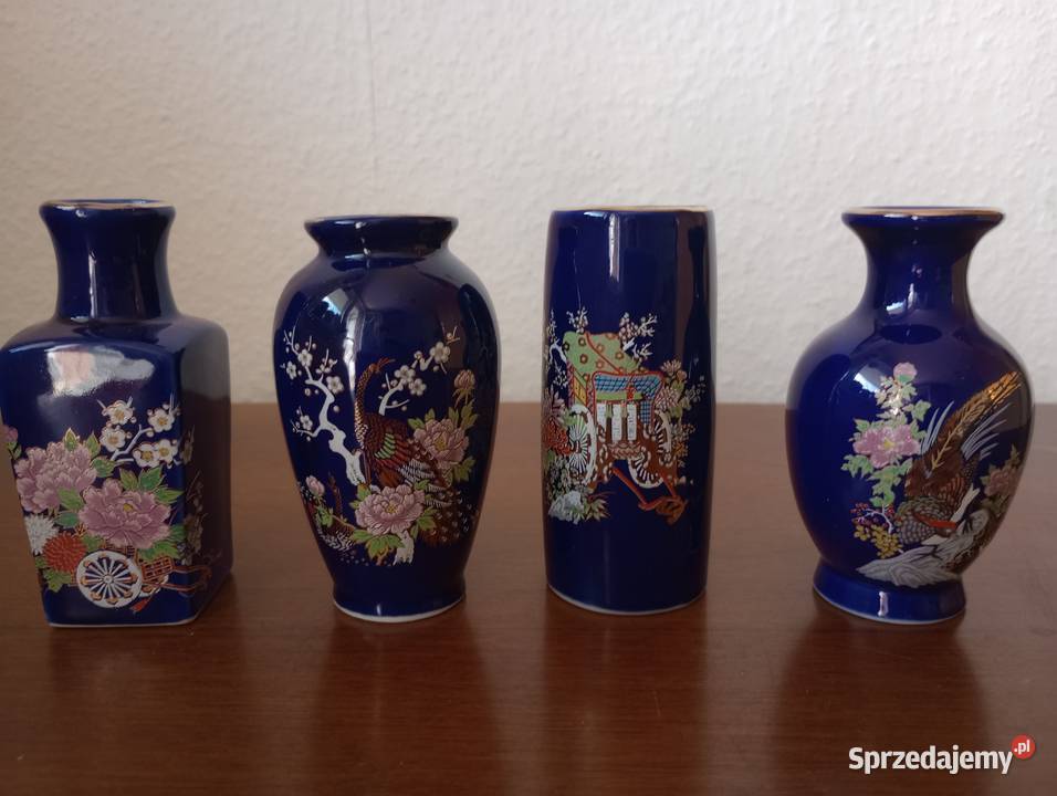 Wazoniki kobaltowe malowane pomorskie Szemud sprzedam
