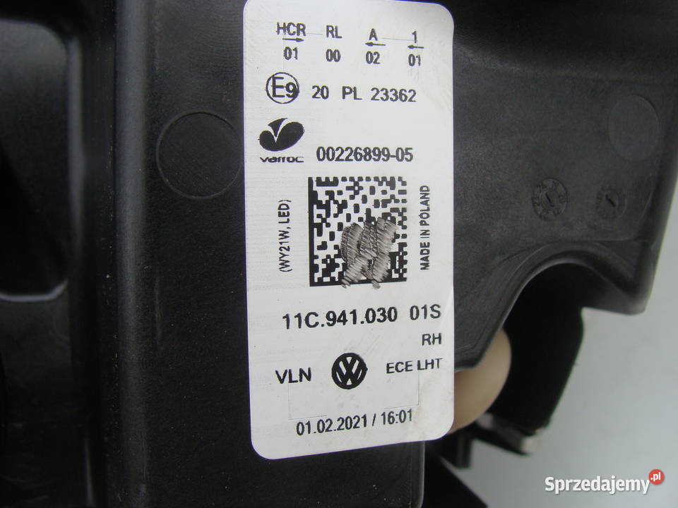 VW ID4 ID4 LAMPA PRZEDNIA PRAWA LED 11C941030 lampy przednie
