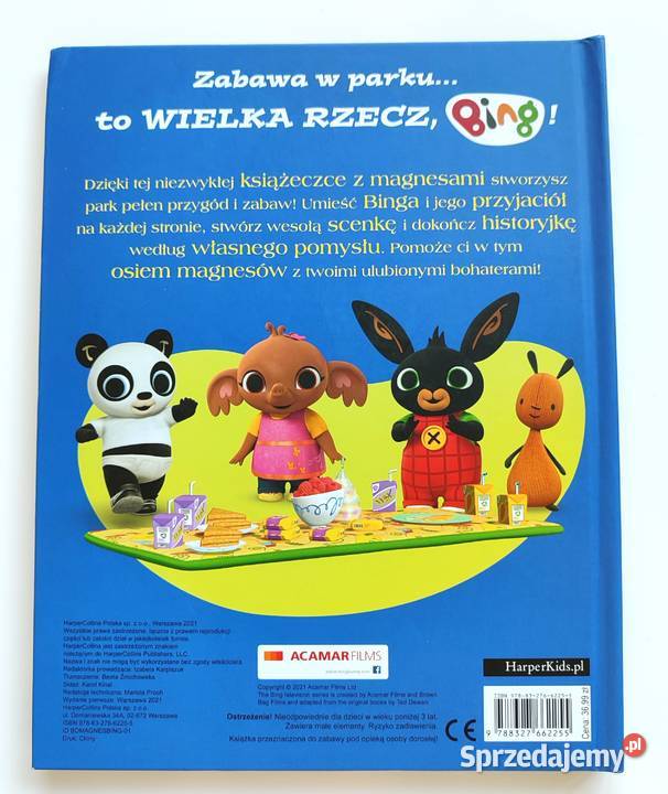 Bing Zabawa w parku Książka z magnesami Harper