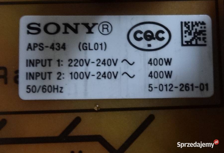 Zasilacz APS434 SONY KD55XH8096 Szczecin
