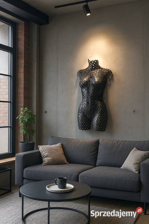 Rzeźba metal ścienna loft metaloplastyka na Jeżowe sprzedam