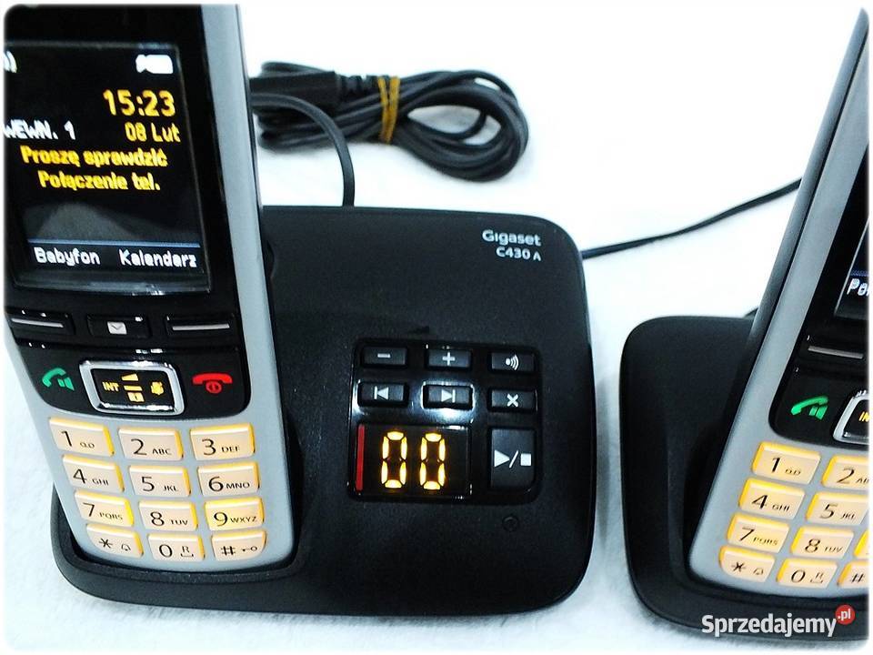 Telefon stacjonarny Gigaset C430A z sekretarką i