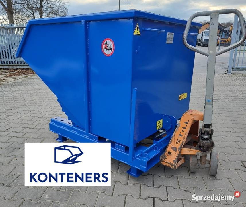 Kontener samowyładowczy 1m3 KOLEBA KOLIBA odpady Kalisz