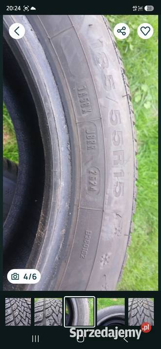 Opony 1855515 zimowe Dunlop zima Samochodowe lubuskie Zielona Góra