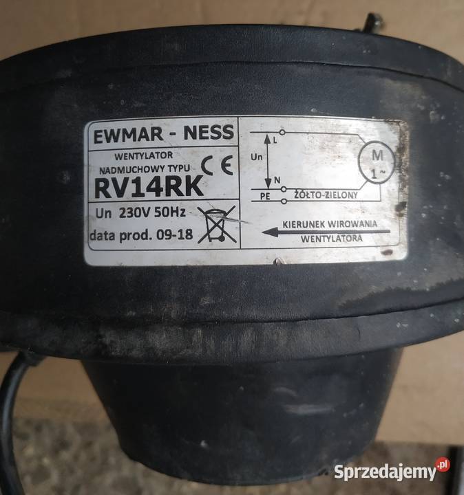 EwmarNess Dmuchawa Wentylator Kotła Pieca RV14K Czerwionka-Leszczyny sprzedam