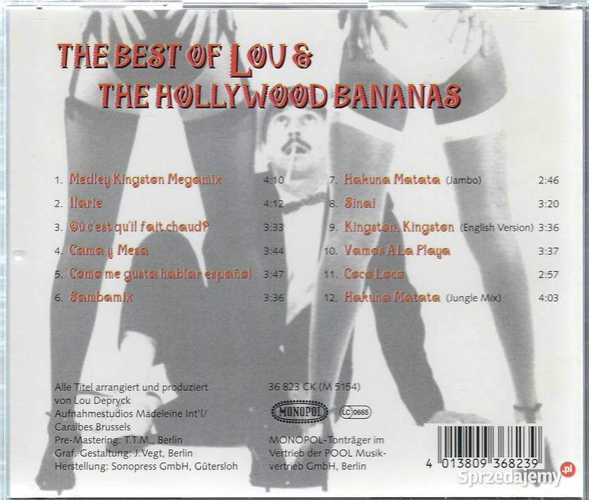 CD Lou And The Hollywood Bananas The Best 1989 1 płyta mazowieckie