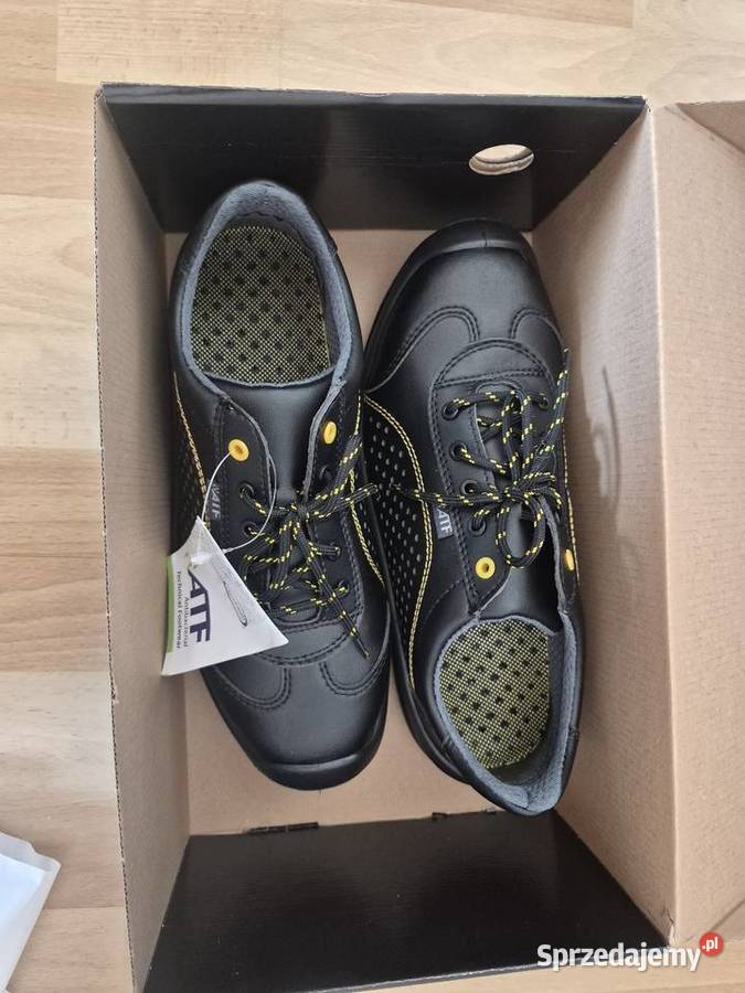 Buty Męskie Robocze Techwork 1128 Czarne Leszno