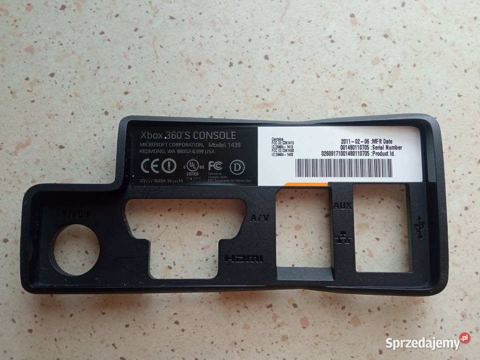 Obudowa panel ramka portów HDMI aux do Xbox 360 Konsole i automaty Kielce