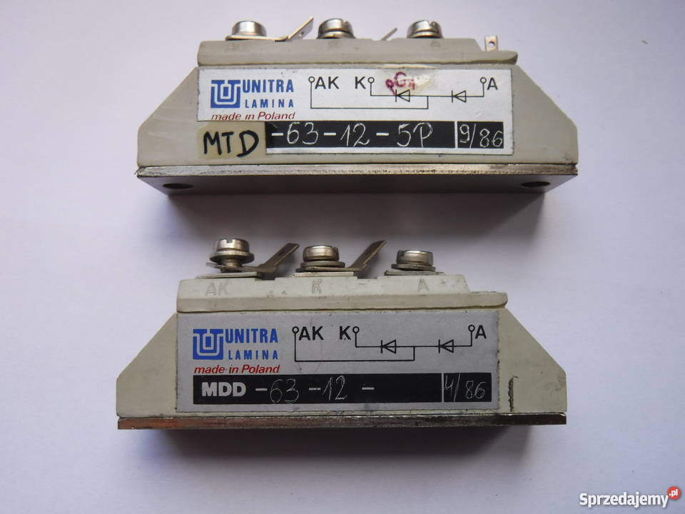 MDD6312 Moduł 63A 1200V Unitra Lamina Nowe mazowieckie Szydłowiec