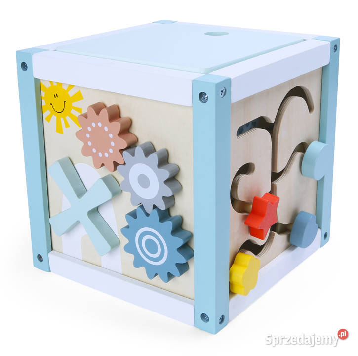 Drewniana kostka edukacyjna sorter klocki Edukacyjne Smogorzów