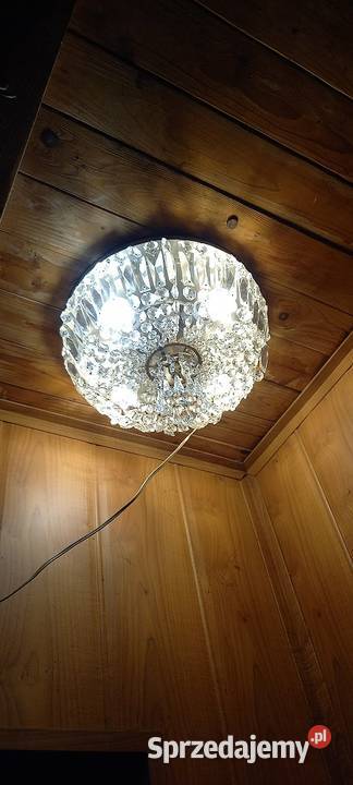 Elegancki kryształowy plafon Wysyłka łódzkie Skierniewice sprzedam