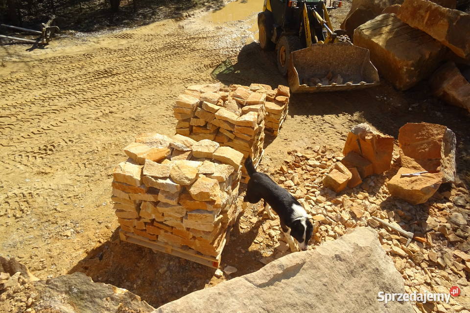 Płaski kamień ogrodowy na skarpy ziemne murki Wielgomłyny