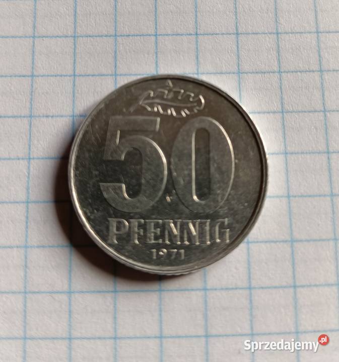 50 PFENNIG 50 FENIGÓW 1971 NIEMCY NRD Piszczac