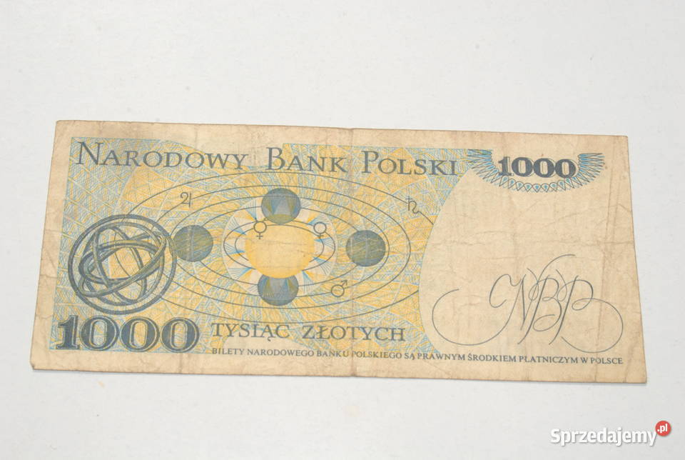 Stary banknot 1000 złotych Kopernik 1975 antyk Cieszyn sprzedam