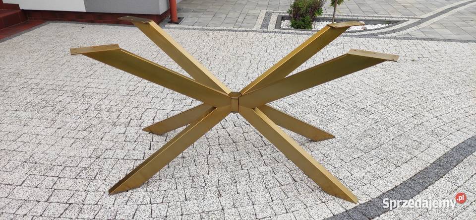 Stelaż Pająk stal szczotkowana złota 65cm Warszawa