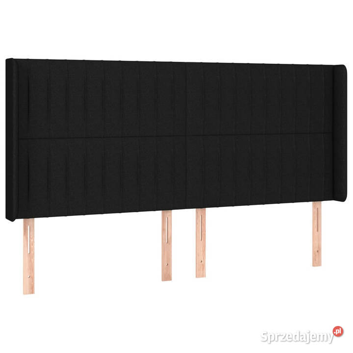 Zagłówek do łóżka z LED czarny 203x16x118128 Meble Warszawa